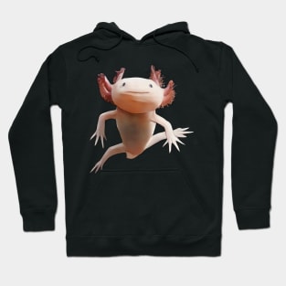 Axolotl motif realistic Hoodie